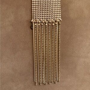 Gold Chain Fringe Necklace Shawl